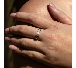 Stříbrný prsten s pravou bílou sladkovodní perlou