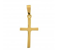 Jemný křížek ze 14kt žlutého Zlata
