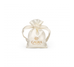 Náušnice z růžového zlata s bílou GAURA perlou