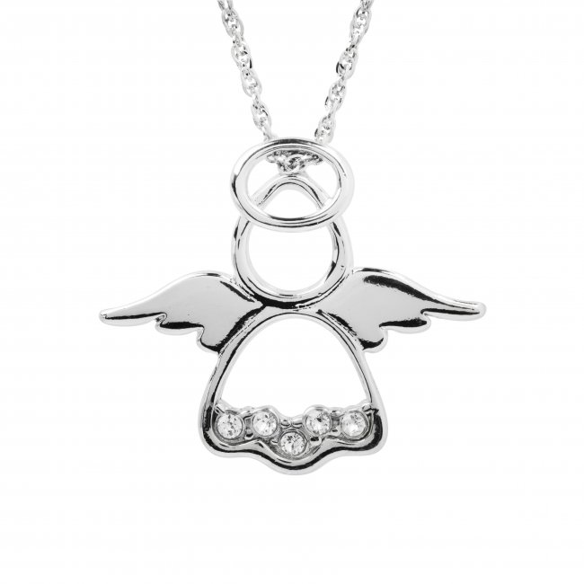 Náhrdelník se Swarovski krystalem a s andělíčkem Náhrdelník se Swarovski krystalem a s andělíčkem