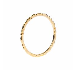 Stříbrný pozlacený prsten „Clarke”
