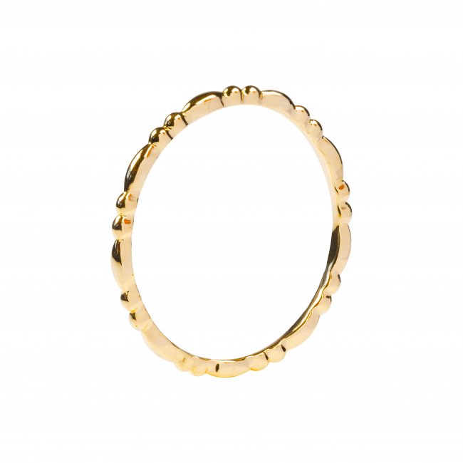 Stříbrný pozlacený prsten „Clarke”