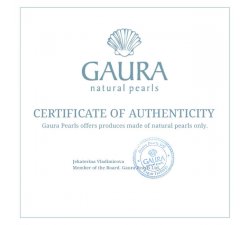 Luxusní náramek z pravých perel Gaura