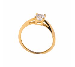 Luxusní zlatý prsten se Zirkonem
