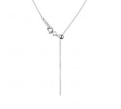 Dámský náhrdelník ze stříbra s bílou Gaura perlou