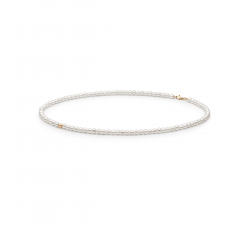 Luxusní perlový náhrdelník se 14kt růžovým zlatem