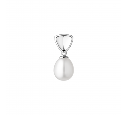 Dámský stříbrný přívěsek s pravou bílou perlou