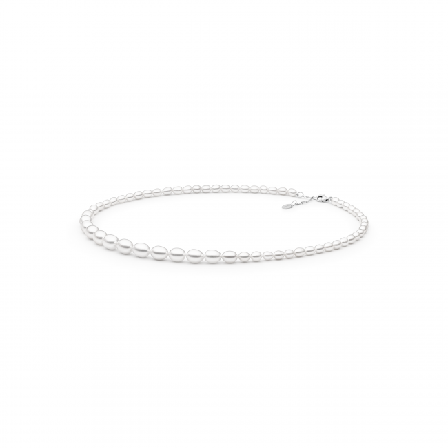 Dámský luxusní náhrdelník z bílých RICE perel