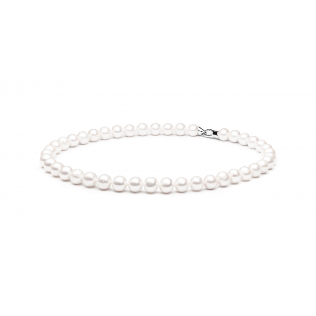 Luxusní náhrdelník z bílých Gaura perel