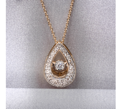 Diamantový náhrdelník ze 14kt zlata