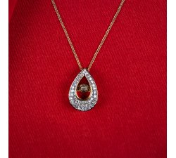 Diamantový náhrdelník ze 14kt zlata