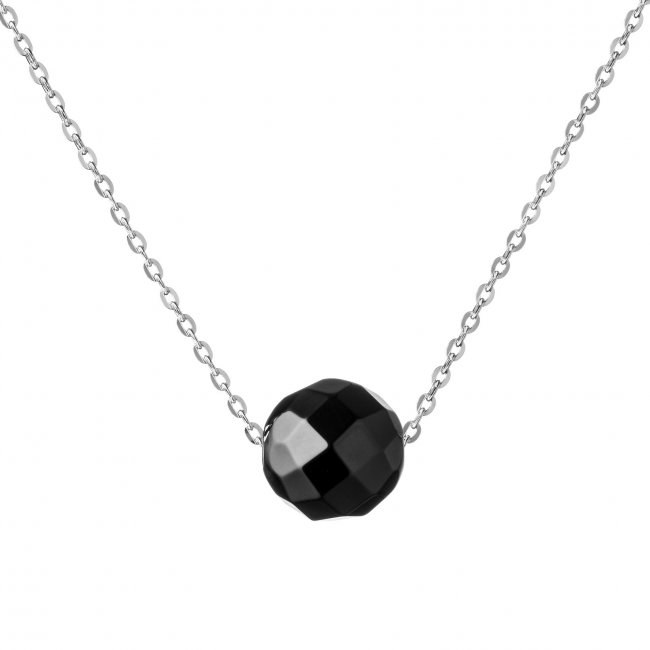 Stříbrný náhrdelník s broušeným Onyxem